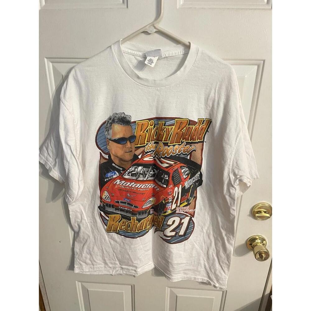 Vintage Ricky Rudd NASCAR All Over Print T-Shirt Total Size XL – The Rooster #21
